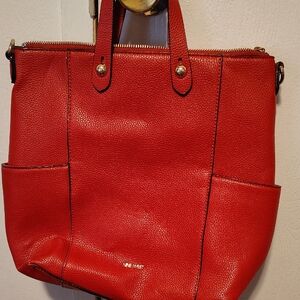 Nine West Bold Red Tote Bag